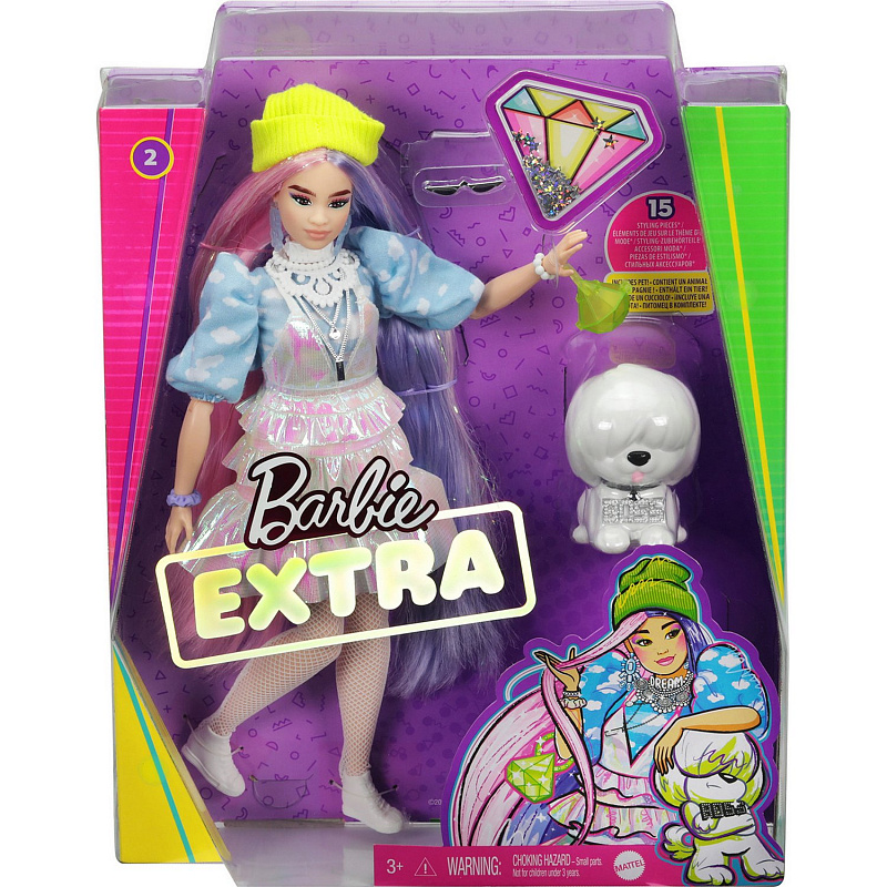 Кукла Barbie Экстра в шапочке