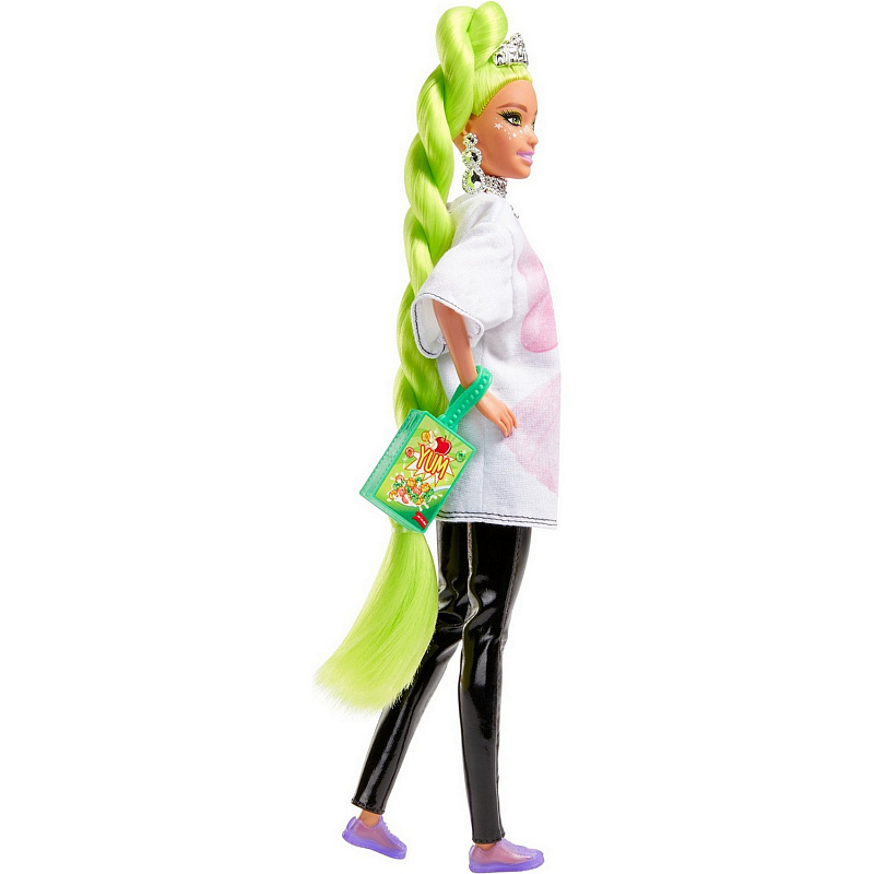 Кукла Barbie Экстра с зелеными неоновыми волосами