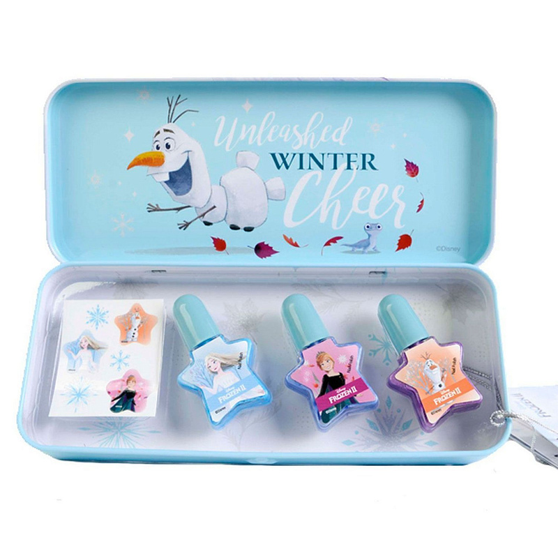 Игровой набор детской декоративной косметики для ногтей в пенале Markwins Frozen