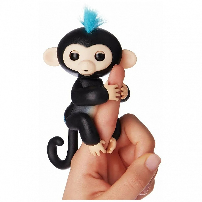 Интерактивная обезьянка Чарли Fingerlings чёрный