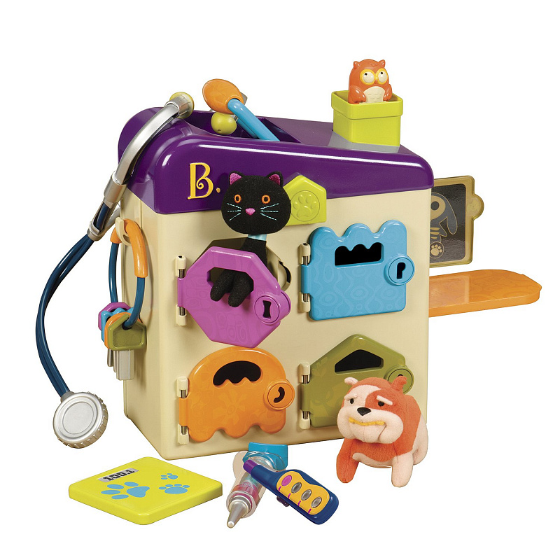 Набор игровой Ветеринарная клиника B.Toys с фиолетовой крышкой