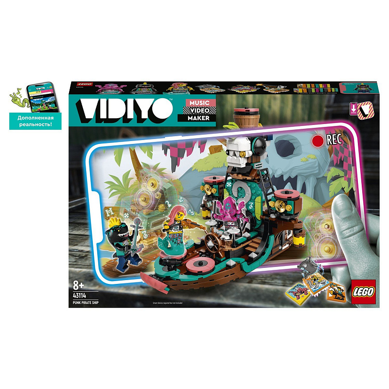 Конструктор LEGO VIDIYO Punk Pirate Ship Корабль Пирата Панка