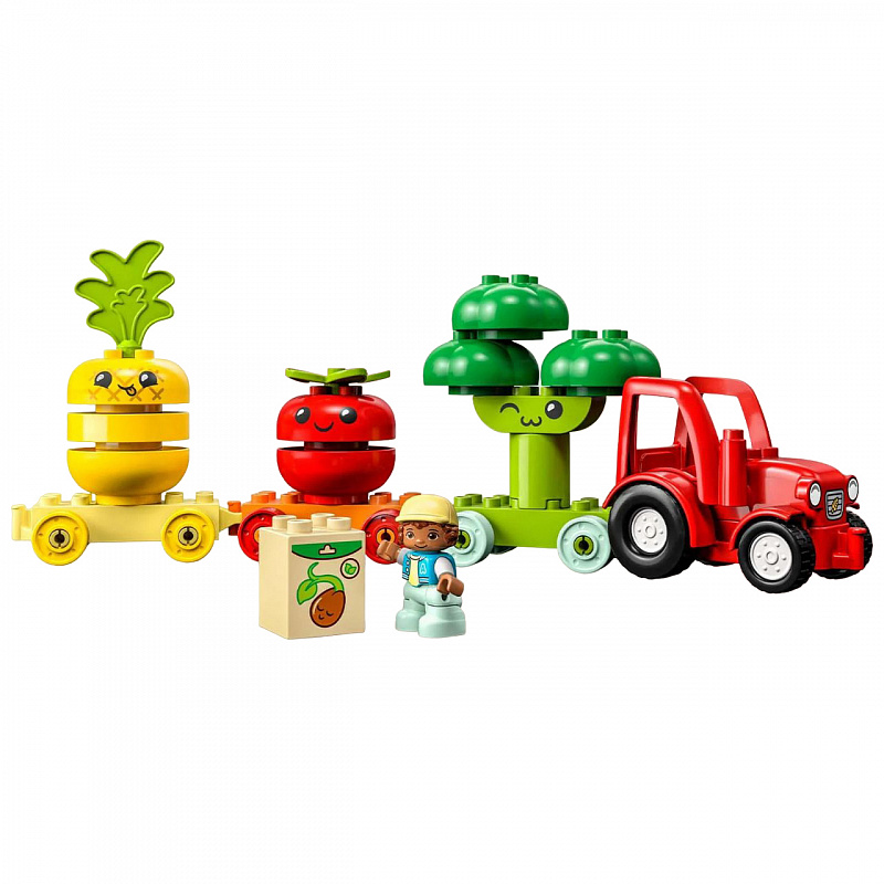 Конструктор LEGO Duplo Фруктово-овощной трактор 19 элементов