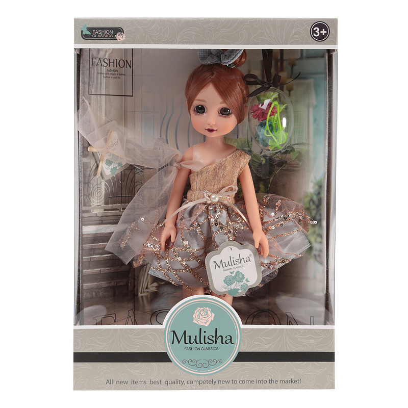 Кукла Мулиша с подарком коллекция Ванильное небо 33 см
