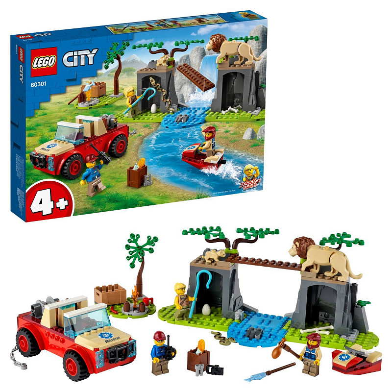 Конструктор LEGO City Wildlife Спасательный внедорожник для зверей