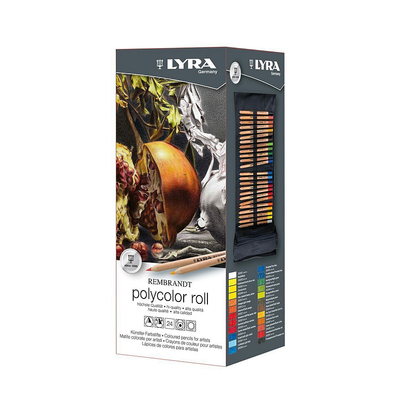 Цветные карандаши Lyra Rembrandt Polycolor Premium 24 цвета