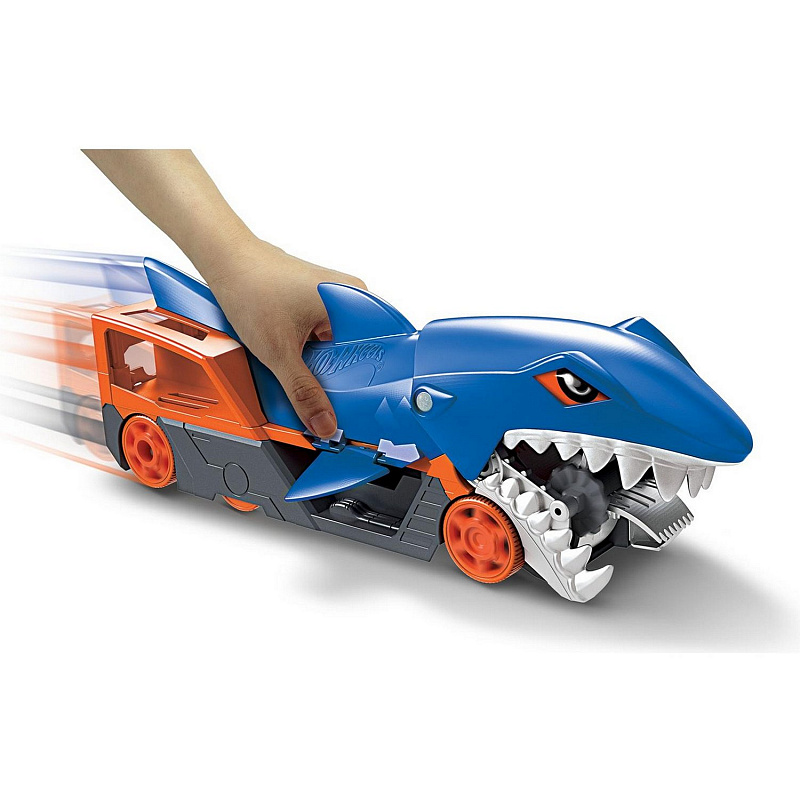 Набор игровой Hot Wheels Грузовик Голодная акула с хранилищем для машинок