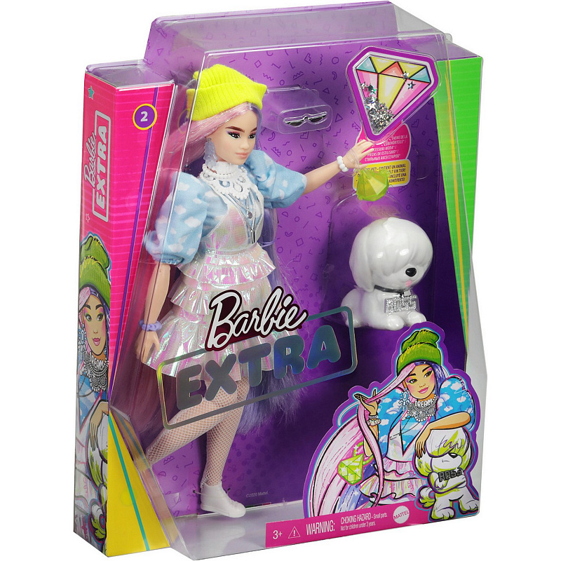 Кукла Экстра в шапочке Barbie