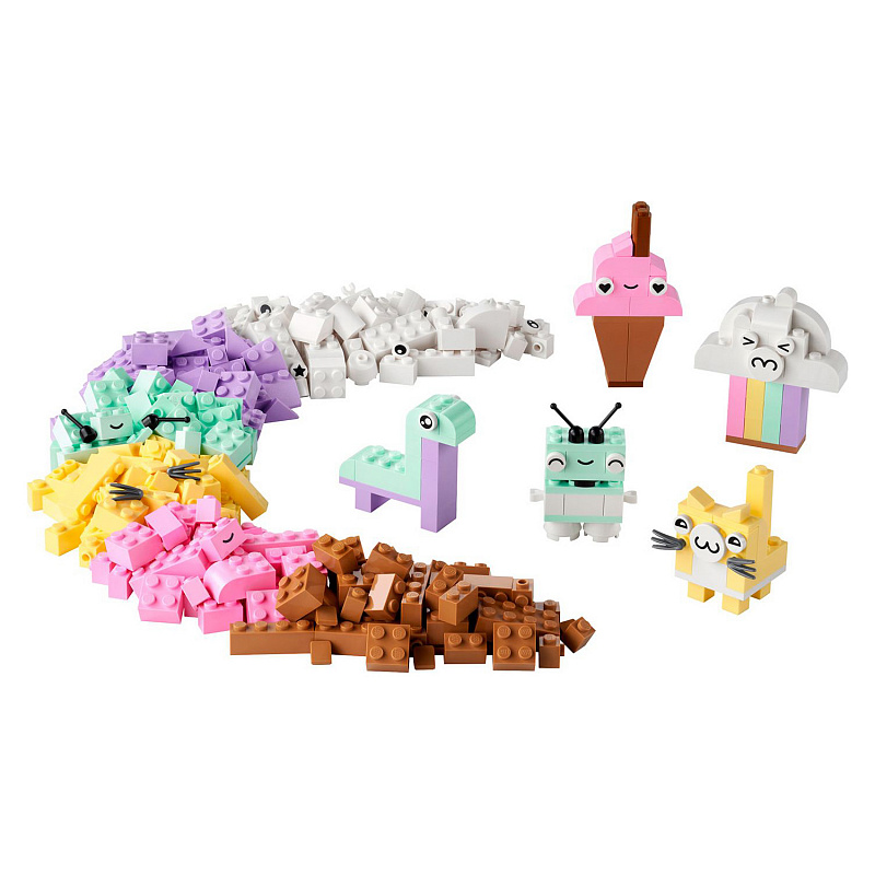 Конструктор LEGO Classic Креативное веселье в пастельных тонах 333 элемента
