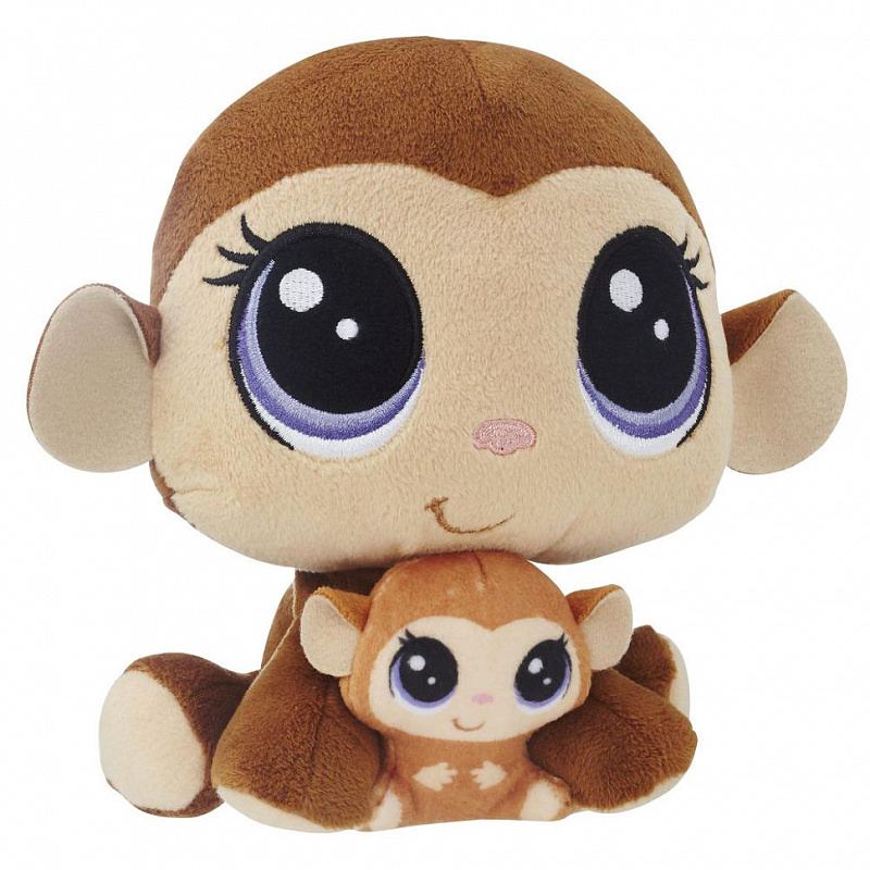 Мягкая игрушка Mona Junglevine и Merry Junglevine Littlest Pet Shop 16 см