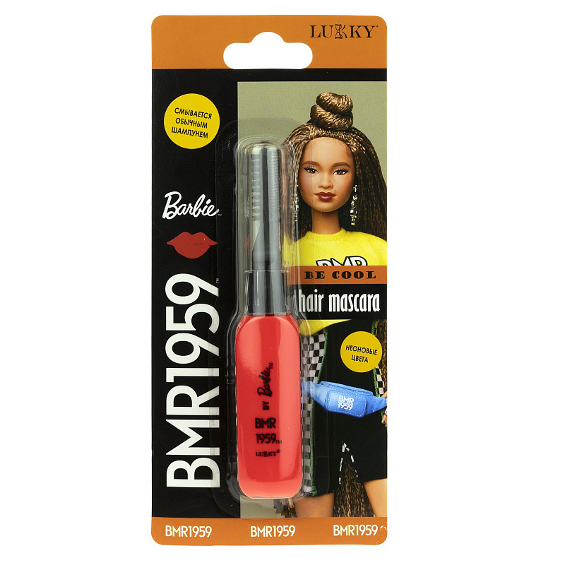 Тушь для волос Barbie BMR1959 Lukky неоновый красный 15 мл