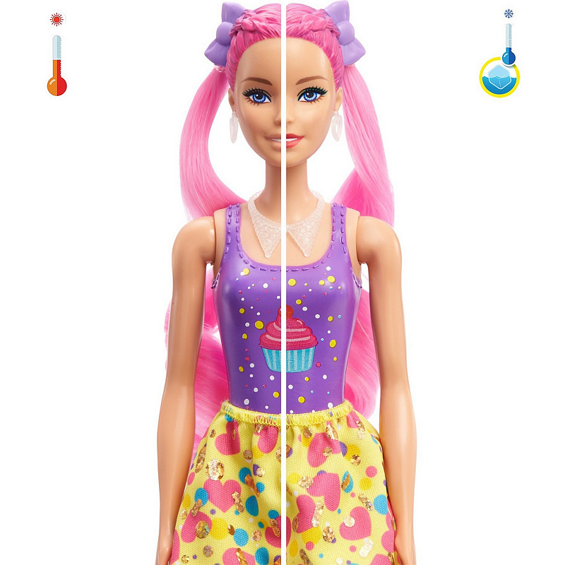 Кукла Barbie с сюрпризами Блеск Сменные прически