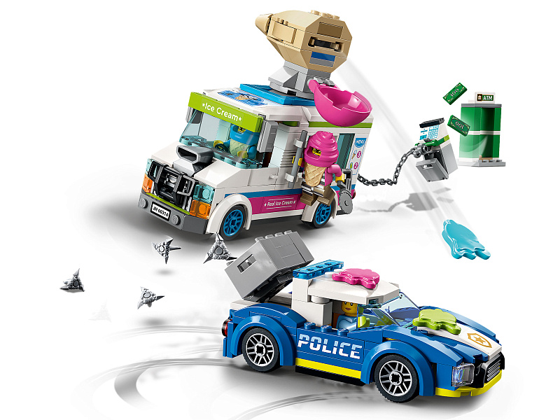 Конструктор City Погоня полиции за грузовиком с мороженым 60314