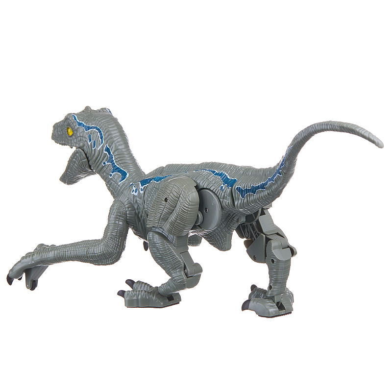 Игрушка на радиоуправлении Динозавр Dinosaur World с паром и звуком серый