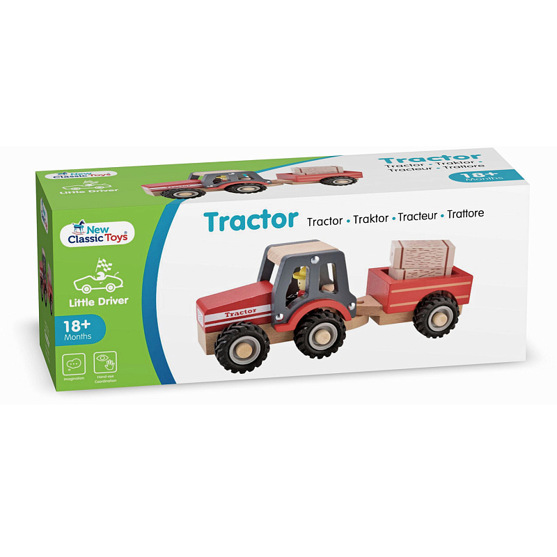 Трактор с прицепом New Classic Toys