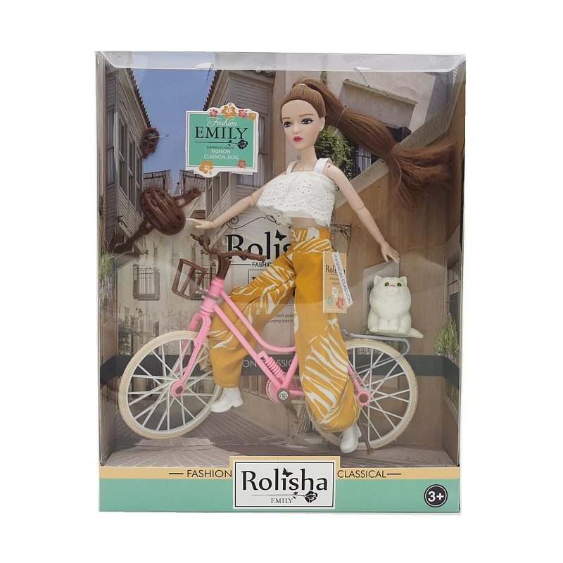 Кукла Эмили Прогулка на велосипеде Summer Holiday Emily 29 см