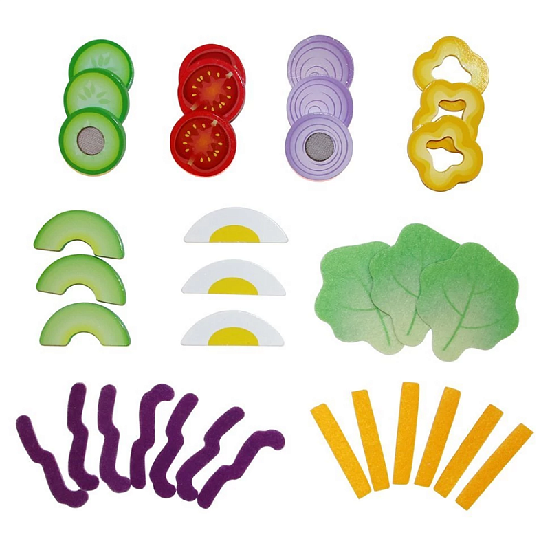 Игровой набор Hape Овощной салат 39 предметов
