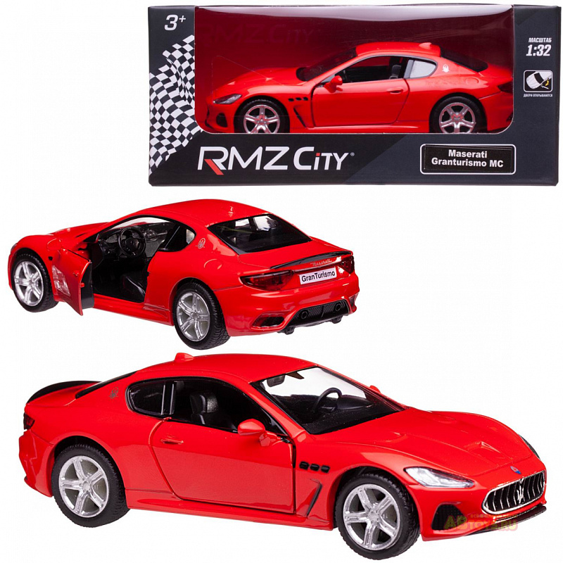 Машинка металлическая Uni-Fortune RMZ City 1 32 Maserati GranTurismo MC 2018 красная