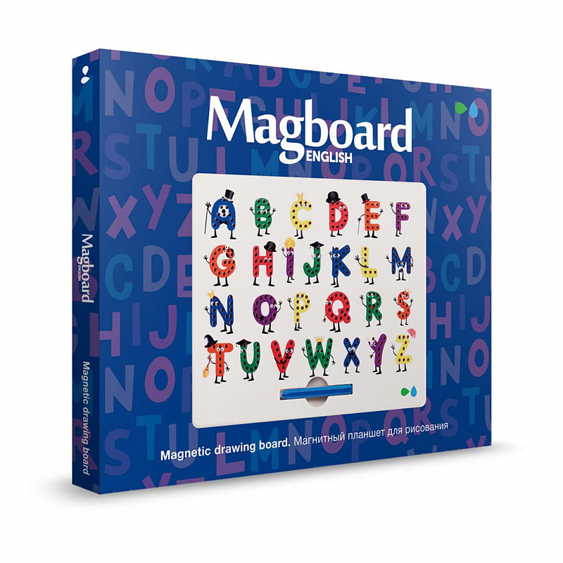 Магнитный планшет для рисования Magboard Алфавит English