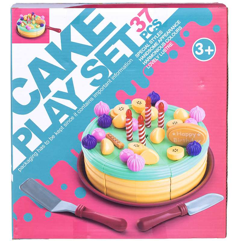 Игровой набор Праздничный торт со свечками LOVE HOUSE  37 предметов