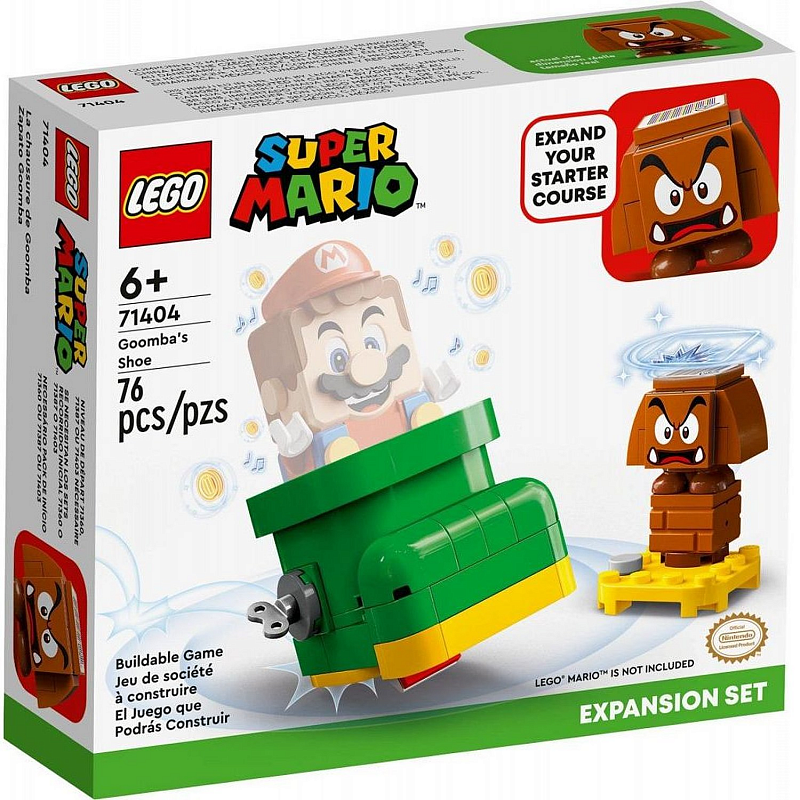 Конструктор LEGO Super Mario Ботинок Гумбы Goomba’s Shoe 76 деталей