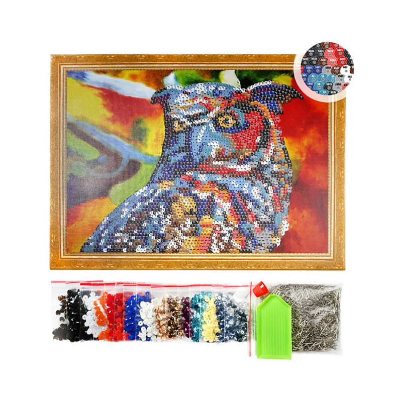 Картина из пайеток Мудрая сова Color Kit