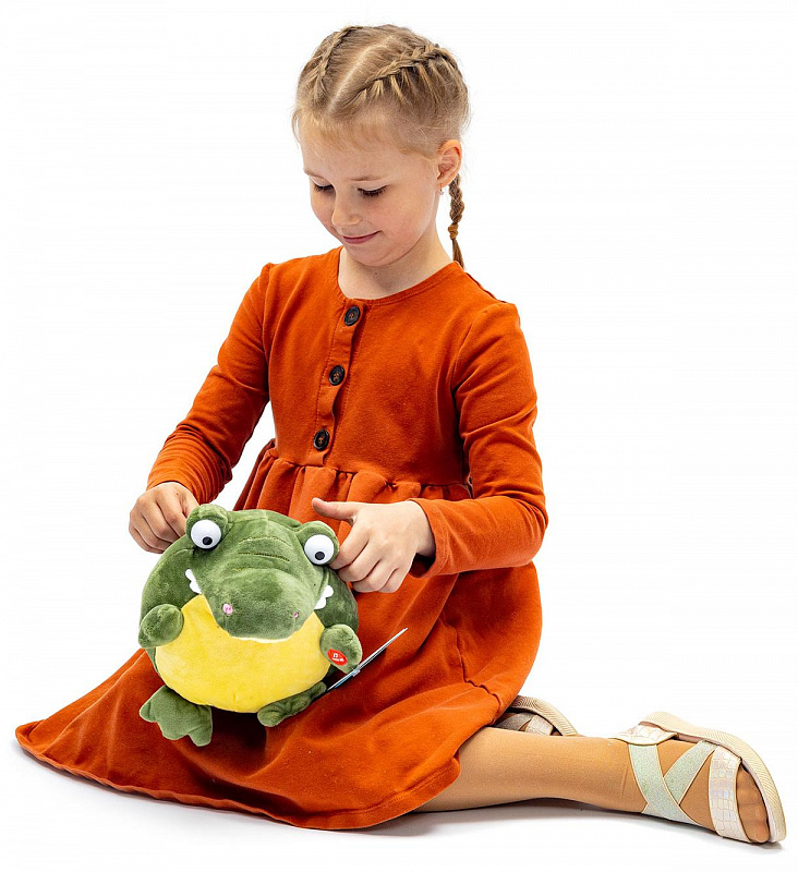 Мягкая интерактивная игрушка Shokid Смеющийся крокодил