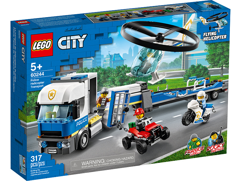 Конструктор LEGO City Police Полицейский вертолетный транспорт