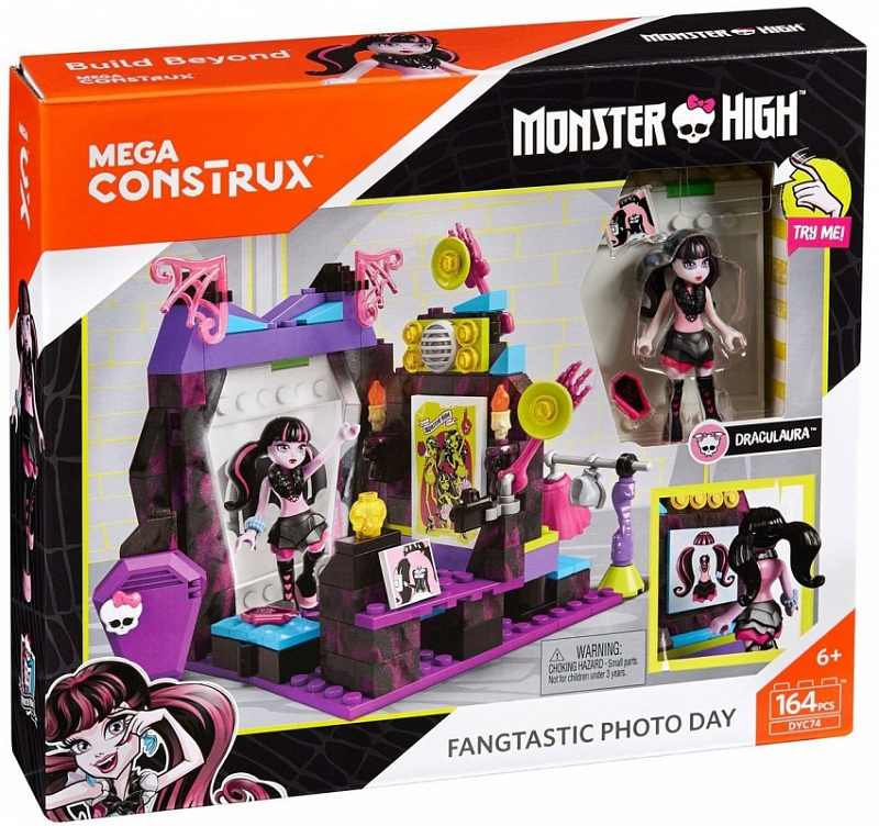 Mega Bloks Monster High Конструктор Fangtastic Photo Day