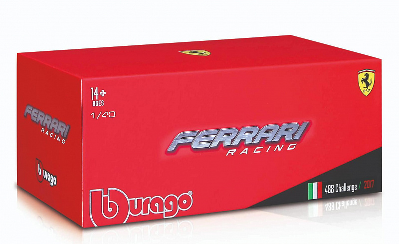 Коллекционная машинка Феррари 1:43 Ferrari Racing - 458 Italia GT3 2015 Bburago