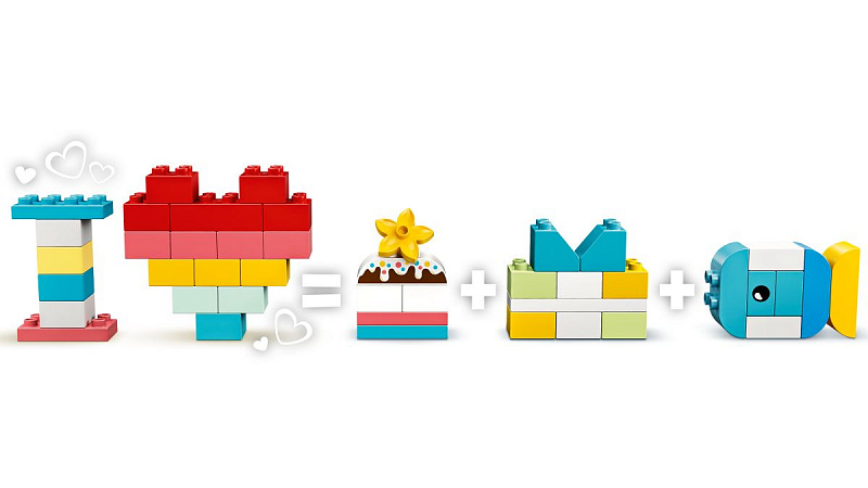 Конструктор LEGO DUPLO Classic Шкатулка-сердечко 80 деталей