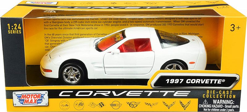 Машинка коллекционная 1997 Corvette Motormax масштаб 1:24
