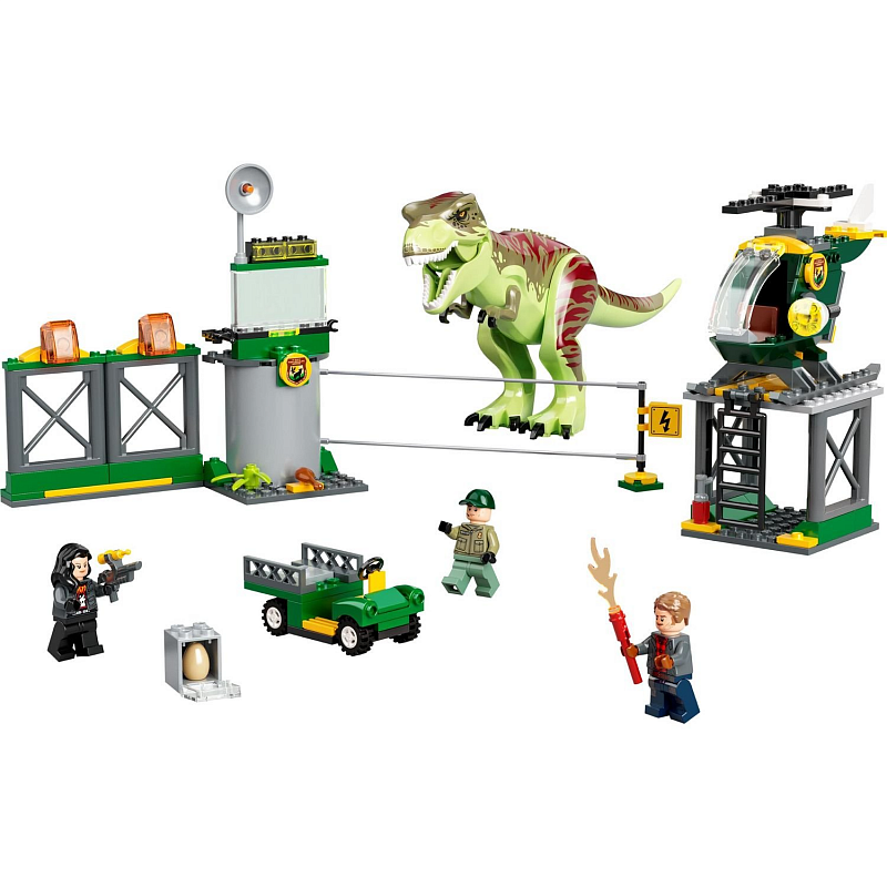 Конструктор LEGO Jurassic World Прорыв тираннозавра T-Рекса T. rex Dinosaur Breakout 140 деталей