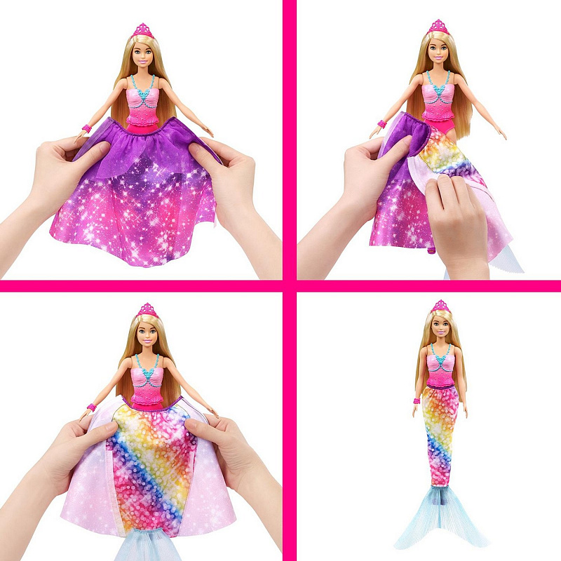 Кукла Barbie Дримтопия 2 в 1 Принцесса