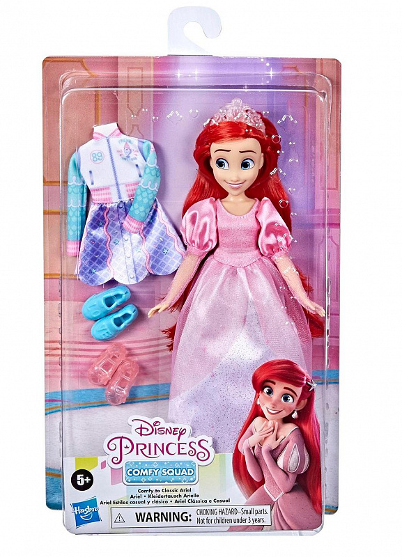 Кукла Disney Princess Disney Комфи Ариэль 2 наряда