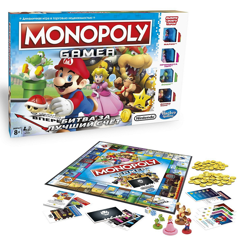 Монополия Геймер Monopoly Hasbro Games