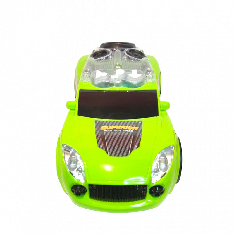 Инерционная гоночная машина Autochamp со светом и звуком зелёная