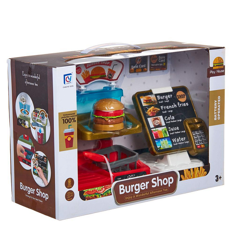 Игровой набор Ресторан быстрого питания Play Kingdom Бургер-шоп