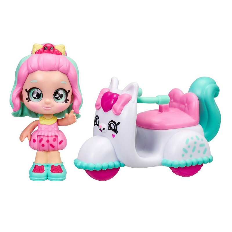 Мини-кукла Пеппа Минт со скутером Кинди Кидс