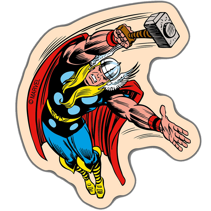 Значок деревянный Marvel Комикс Тор