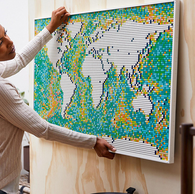 Конструктор LEGO ART Карта мира 11695 деталей