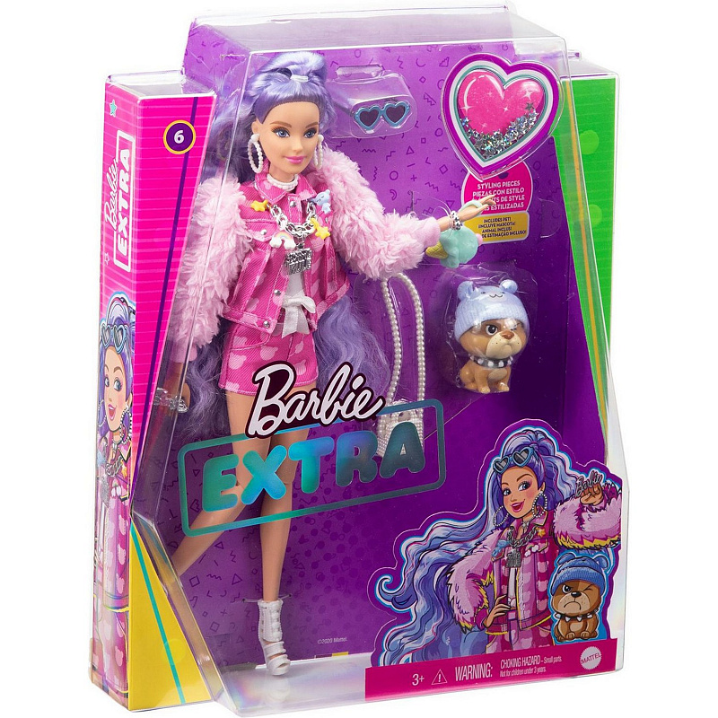 Кукла Barbie Экстра Милли с сиреневыми волосами