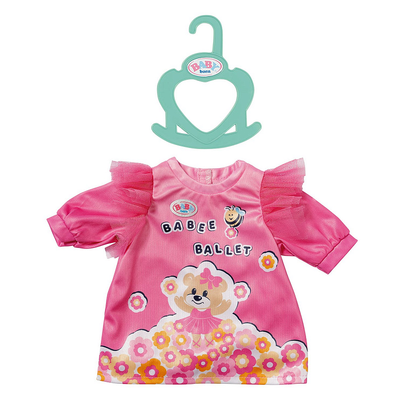 Платье для кукол с изображением Мишки Baby Born 36 см.