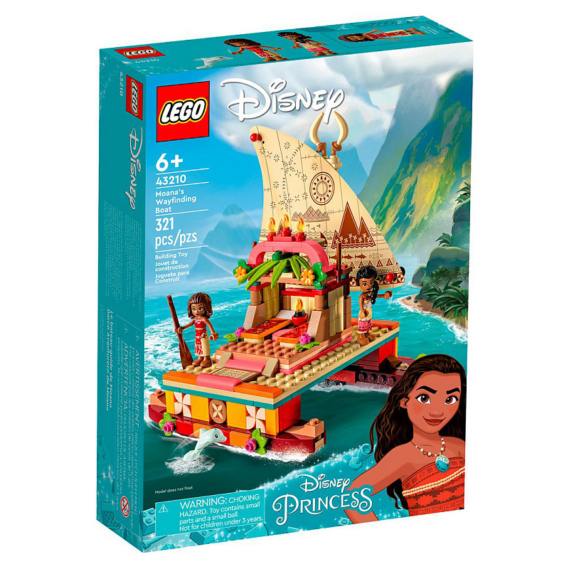 Конструктор LEGO Disney Лодка-путешественник Моаны 321 элементов