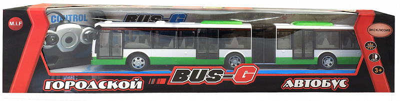 Автобус на радиоуправлении, (акк+USB) зеленый