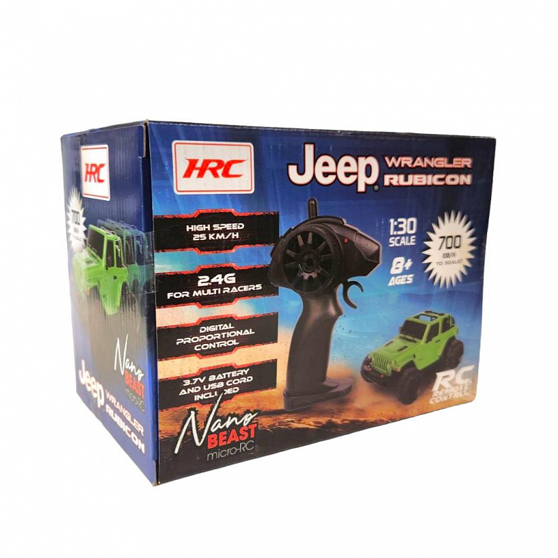 Радиоуправляемая машинка Jeep Wrangler Rubicon Hexxa 1:30 со светом