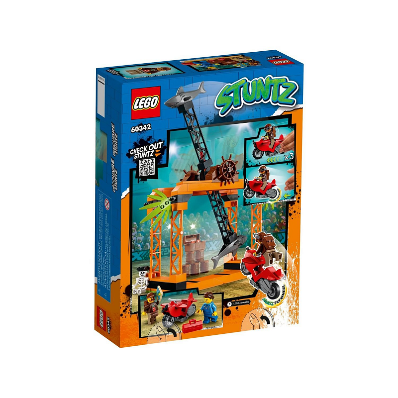 Конструктор LEGO City Stuntz Испытание трюков Атака акул The Shark Attack Stunt Challenge 122 детали