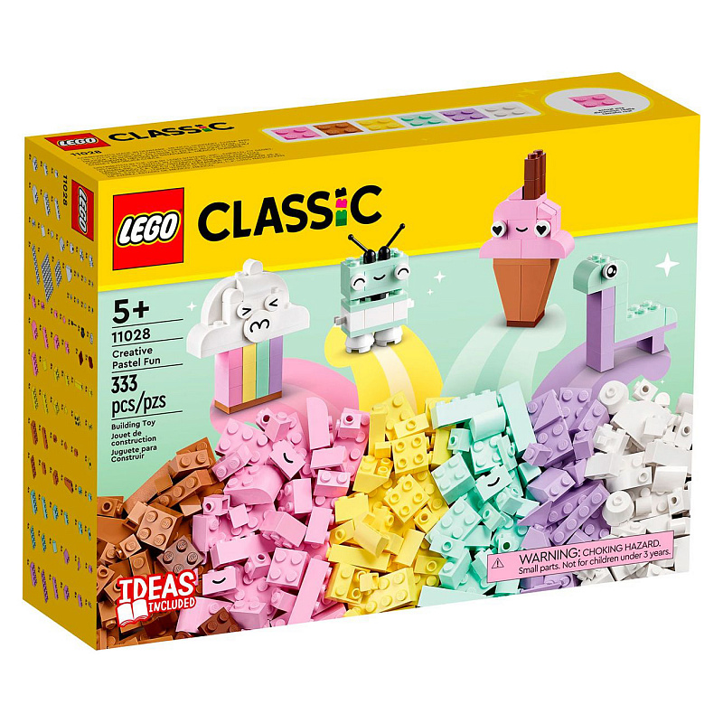 Конструктор LEGO Classic Креативное веселье в пастельных тонах 333 элемента