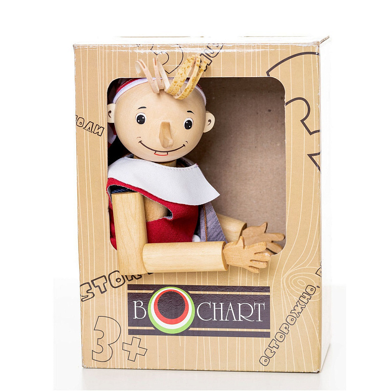 Деревянная игрушка «Буратино», бук | Фабрика деревянной игрушки Bochart