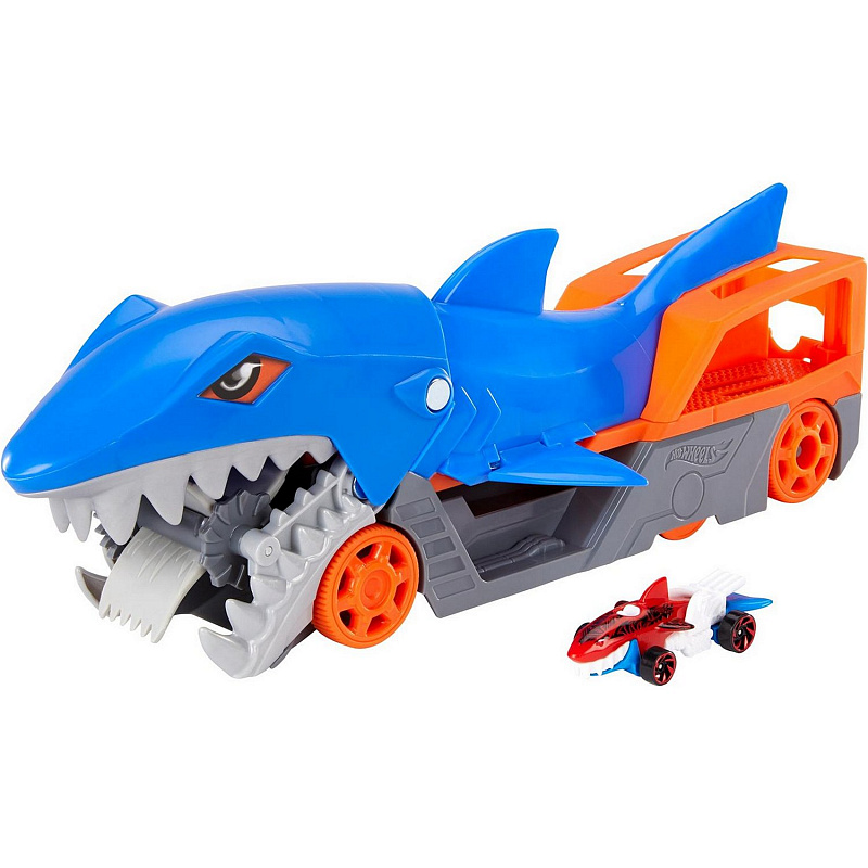 Набор игровой Hot Wheels Грузовик Голодная акула с хранилищем для машинок